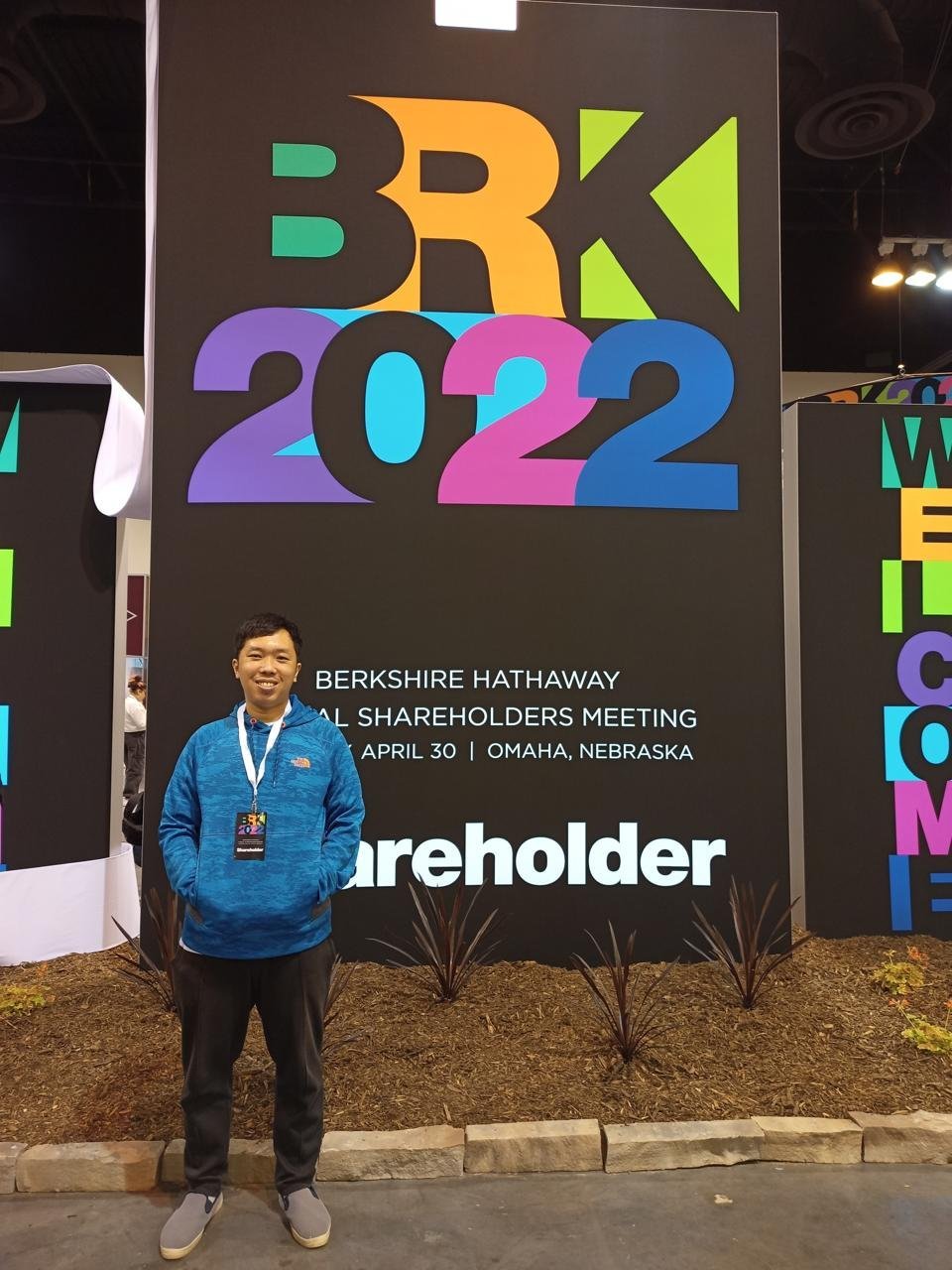 Nico Hanafi at the Berkshire Hathaway Annual Shareholders Meeting, Omaha