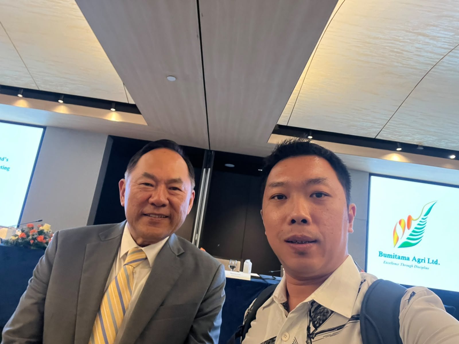 Nico Hanafi at the Bumitama Agri Ltd Annual General Meeting